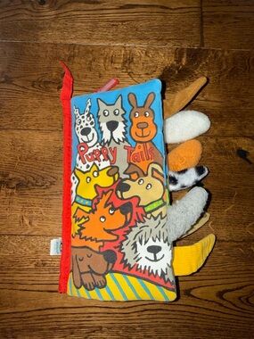 Jellycat Puppy Tails Plush Book